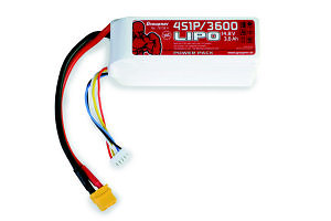 Batterie LiPo 4S 3600mAh 14.8V 30c XT60