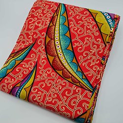 Tissu - Wax 100% coton - Graphiques - Rose / Vert / Bleu