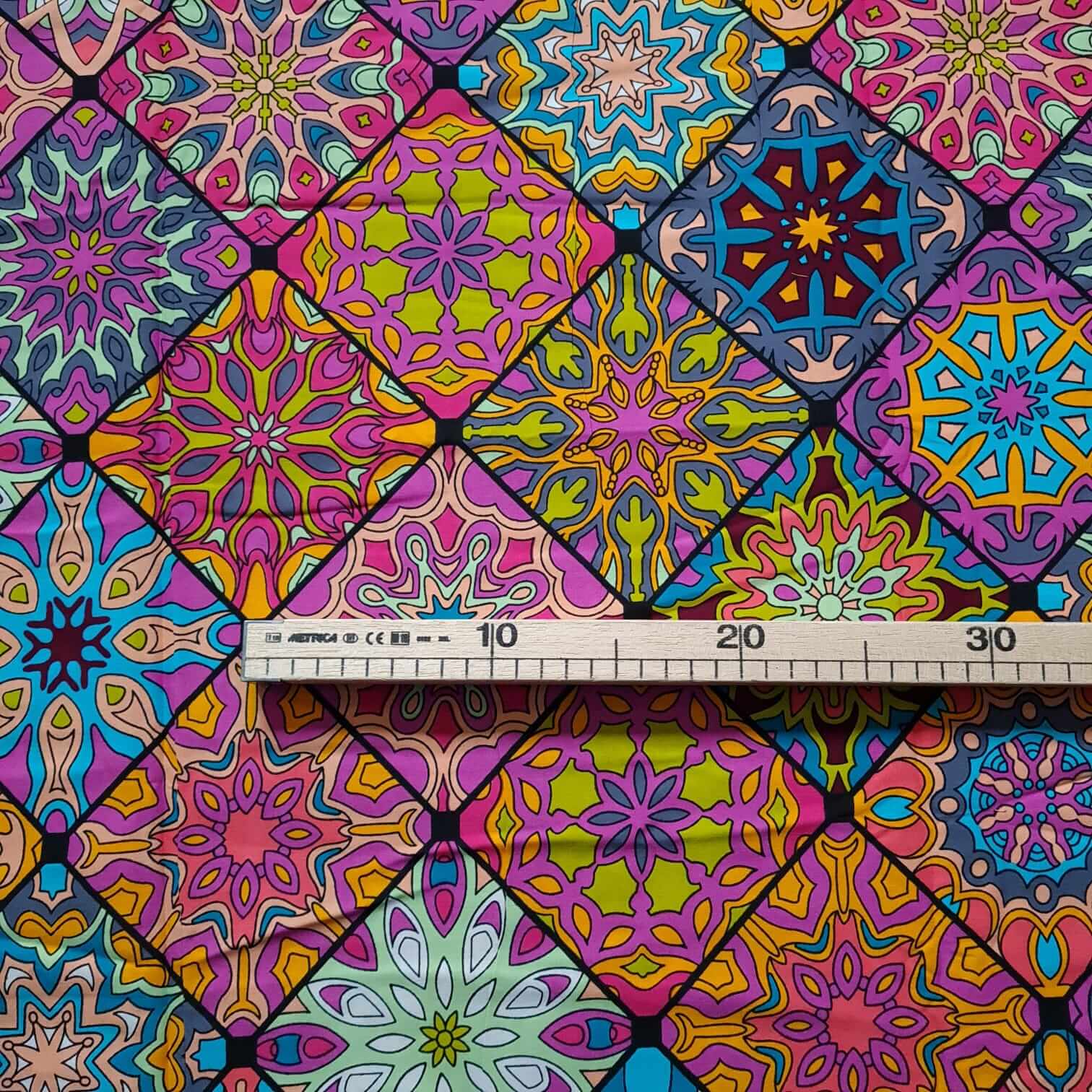 Tissu - Wax 100% coton - Graphiques - Multi-couleurs