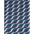 Coupon de tissu - Wax 100% coton - François - Bleu / Chair / Noir