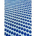 Coupon de tissu - Wax 100% coton - Beng - Pailleté - Bleu - Bleu marine - Bleu ciel