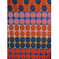 Coupon de tissu - Wax 100% coton - Niabré - Rouge / Bleu / Orange