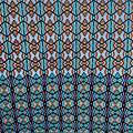 Tissu - Wax 100% coton - Gnagbodougnoa - Turquoise / Bleu / Orange