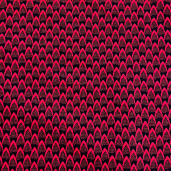 Tissu - Wax 100% coton - Ecailles - Rouge / Noir