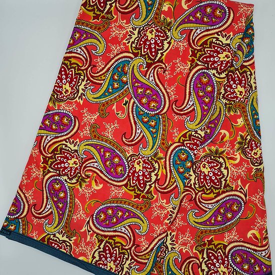 Coupon de tissu - Wax 100% coton - Graphiques - Multi-couleurs