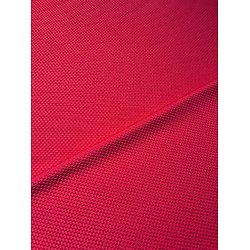 Jersey - Nid d'abeille - Uni - Rouge Hermès