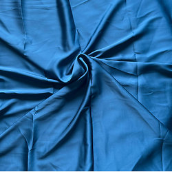Satin de soie - Uni - Bleu indigo (13)