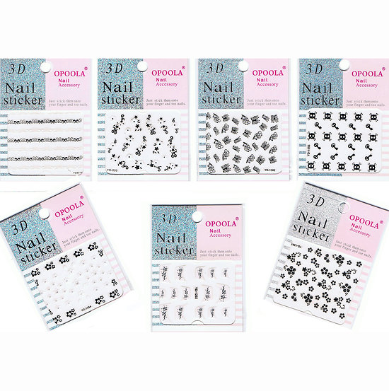 Stickers 3D Nail Seal pour décoration ongles accessoires Nail Art