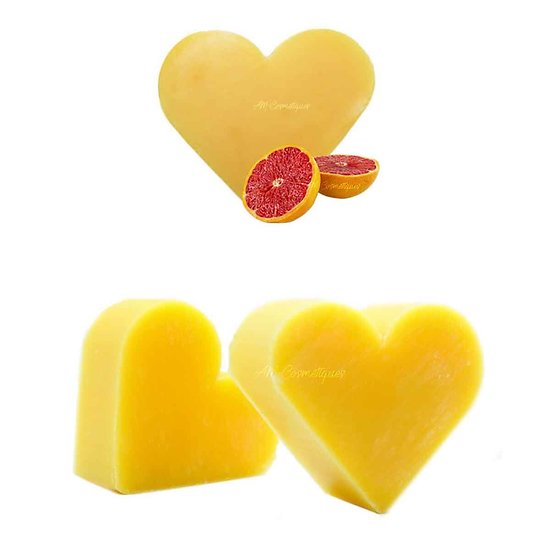 Savon coeur Pamplemousse 20g soap parfum fruité relaxant