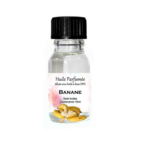 Huile parfumée Banane note fruitée 10ml diluée parfum d'ambiance
