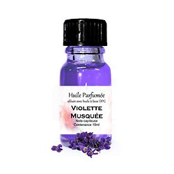 Huile parfumée Violette Musquée note capiteuse 10ml ambiance