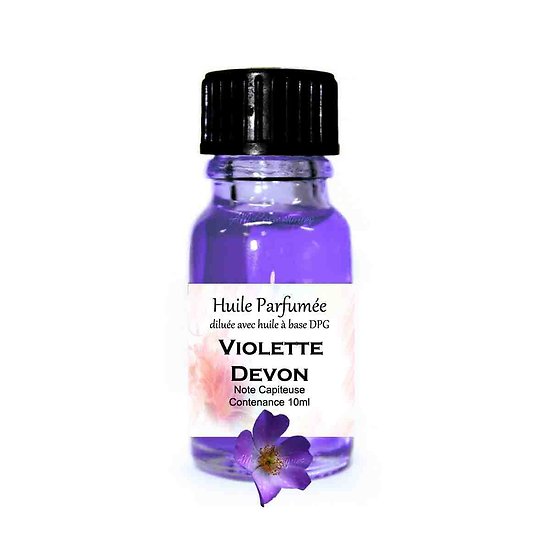 Huile parfumée Violette du Devon note capiteuse 10ml ambiance