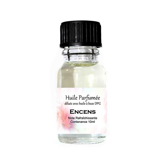 Huile parfumée Encens note rafraîchissante 10ml parfum ambiance