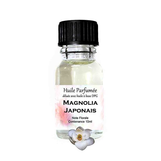 Huile parfumée Magnolia Japonais note florale 10ml ambiance
