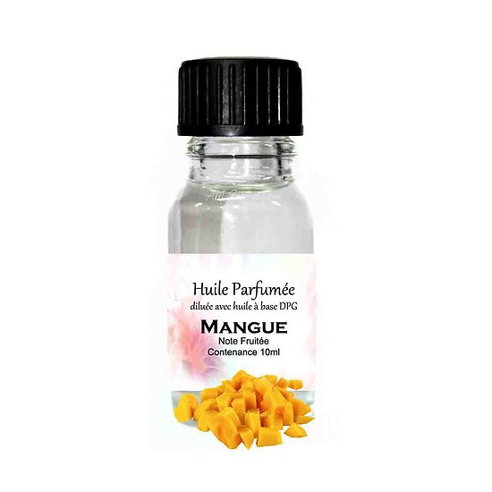 Huile parfumée Mangue note fruitée 10ml diluée parfum ambiance