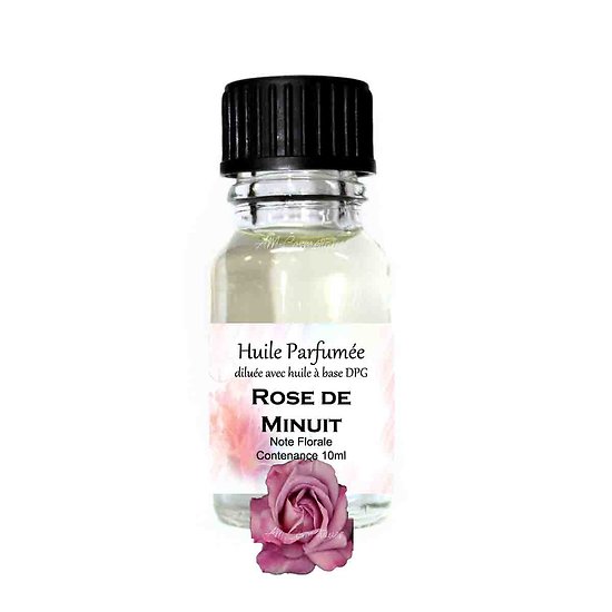 Huile parfumée Rose de minuit note florale 10ml parfum ambiance