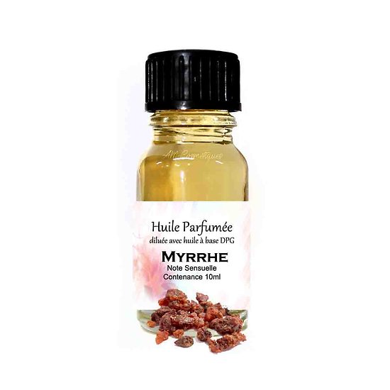Huile parfumée Myrrhe note sensuelle 10ml diluée pour ambiance
