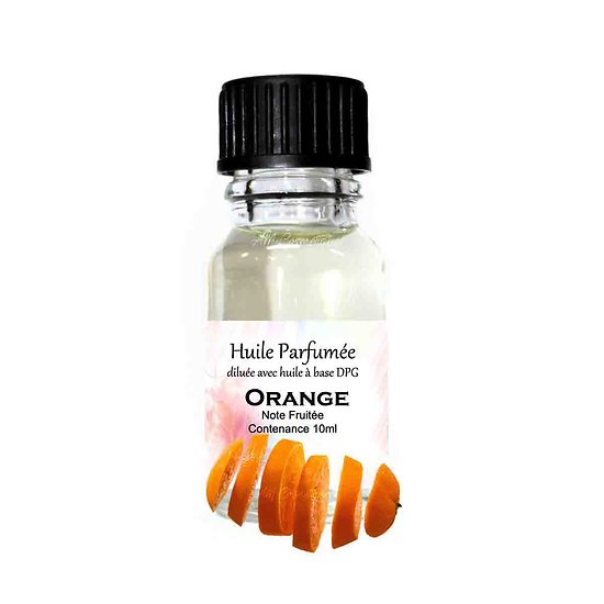 Huile parfumée Orange note fruitée 10ml pour parfum ambiance