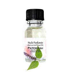 Huile parfumée Patchouli note sensuelle 10ml parfum d'ambiance