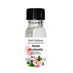 Huile parfumée Rose Musquée note florale 10ml parfum ambiance