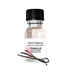 Huile parfumée Vanille note sensuelle en 10ml parfum d'ambiance