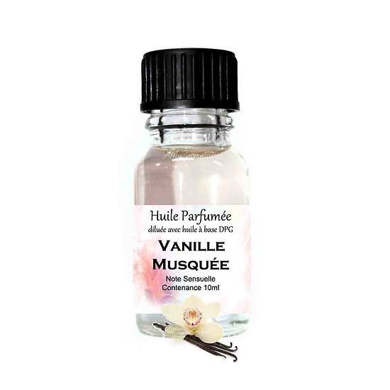 Huile parfumée Vanille Musquée note florale 10ml pour ambiance
