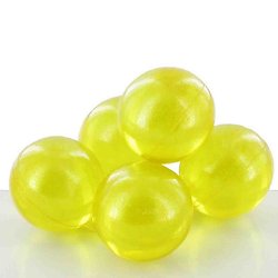 Perle de bain parfumée Verveine et Citron jaune translucide