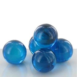 Perle de bain parfumée Fleur de Lotus bleu indigo translucide