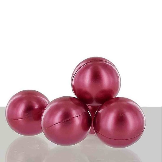 Perle de bain parfumée Fraise perle ronde en rouge nacré