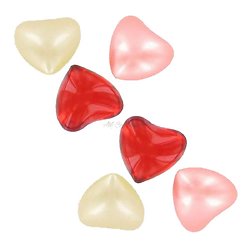 Perle de bain coeur parfumée Rose, Fraise ou Vanille lot au choix
