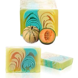 Savon Melon artisanal 100g un parfum étonnant et belle couleur