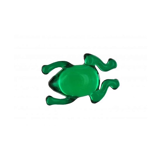 Perle de bain Grenouille parfumée Pomme en vert translucide