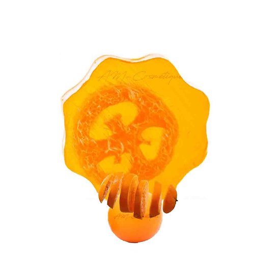 Savon artisanal Loofah Orange 100g pour exfolier votre peau