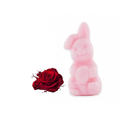 Savon Lapin fantaisie parfumé à la Rose 25g soap rose