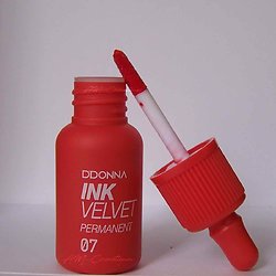 Encre à lèvres Rouge Orangé gloss Ink Velvet permanent D'donna