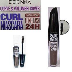 Mascara Marron Curl waterproof, volume et courbe D'donna