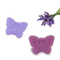 Savon Papillon fantaisie parfumé Lavande 25g soap violet