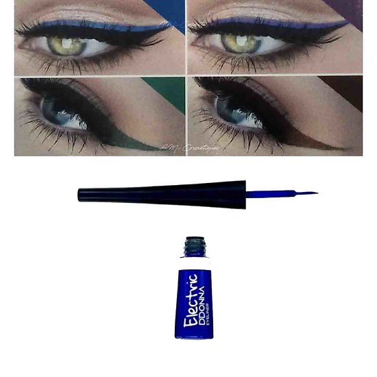 Eyeliner électrique Bleu waterproof liquide pointe souple D'donna