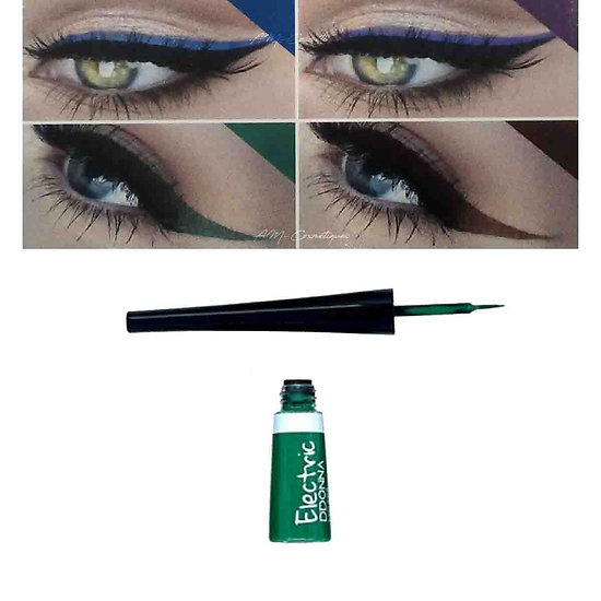 Eyeliner électrique Vert waterproof liquide pointe souple D'donna