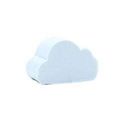 Mini savon invité Coton Frais forme nuage coloris bleu