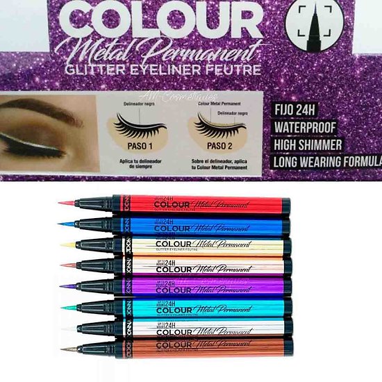 Eye liner Colour Métal coloré et pailleté pointe feutre D'donna