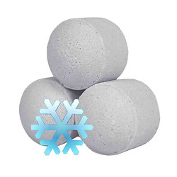 Mini boule de bain Noël Blanc bain réfrigérant et parfum festif