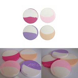 Eponge ronde maquillage latex cosmétiques liquides ou crèmes