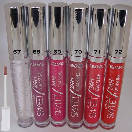 Gloss lèvres Sweet Ultra Shine 24h brillant rouge Leticia Well