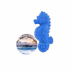 Savon Hippocampe Marine fantaisie parfumé 30g bleu