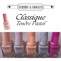 Vernis à ongles Tendre Pastel brillance Easy Paris Cosmetics