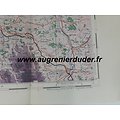 Carte / air map Montluçon US wwII