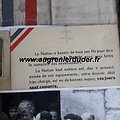 Cadre souvenirs de Mr Moreau Résistance Paris wwII