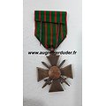 Médaille croix de guerre 1914/1918 France wwI