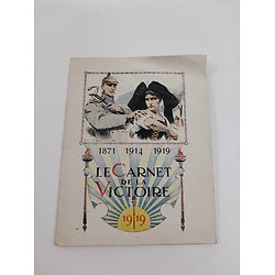 Livret Carnet de la Victoire 1919 ww1